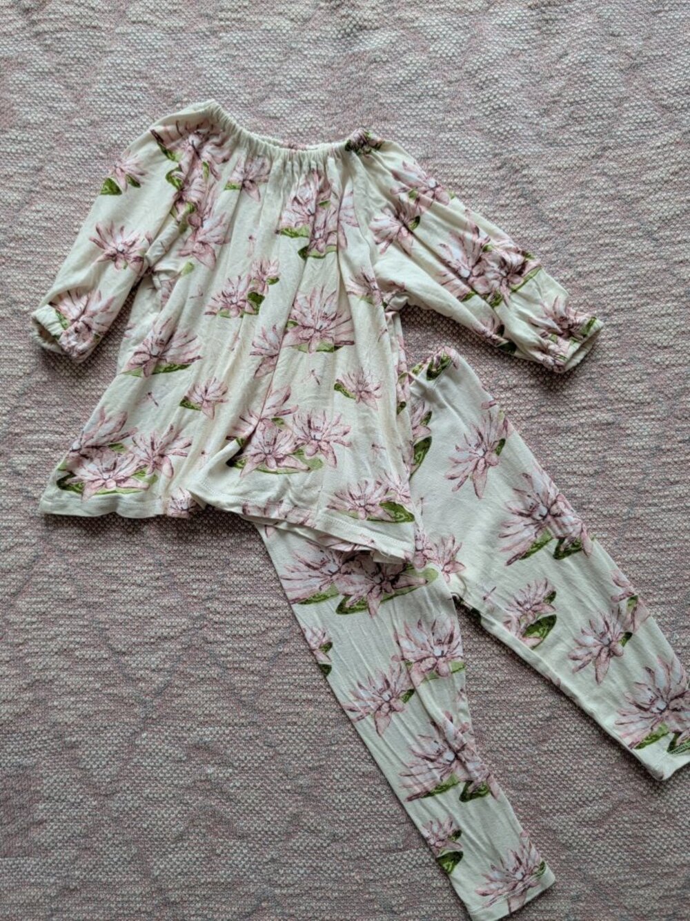 MilkBarn Floral Baby Shirt and Pant Set Size 12-18m